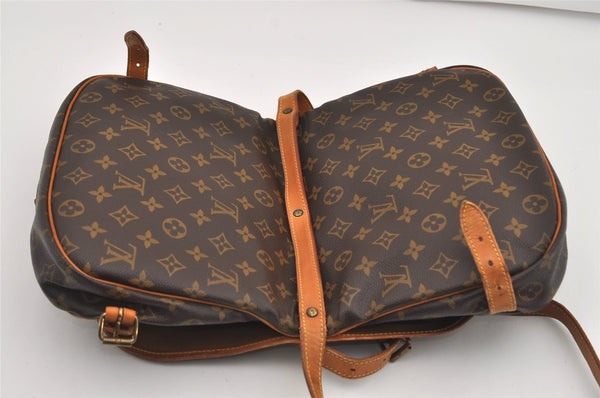Authentic Louis Vuitton Monogram Saumur 30 Shoulder Cross Bag M42256 LV 8897I