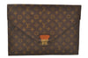 Authentic Louis Vuitton Monogram Poche Plate Documents Case M53522 LV 8898I
