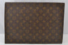 Authentic Louis Vuitton Monogram Poche Plate Documents Case M53522 LV 8898I