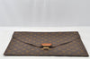 Authentic Louis Vuitton Monogram Poche Plate Documents Case M53522 LV 8898I
