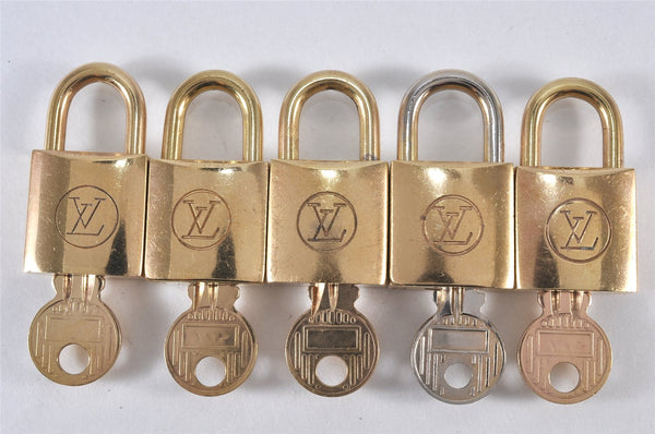 Authentic Louis Vuitton Padlock and Keys 10Set Old Model LV 8900K