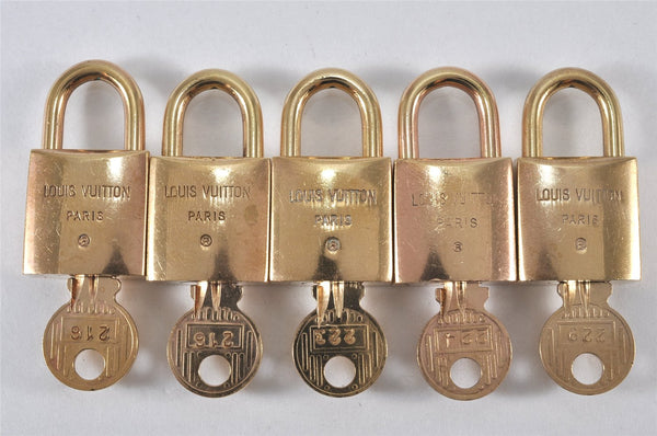 Authentic Louis Vuitton Padlock and Keys 10Set Old Model LV 8900K