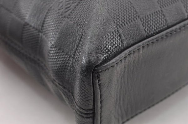 Authentic Louis Vuitton Damier Infini Porte Documents Jour Briefcase Black 8902I