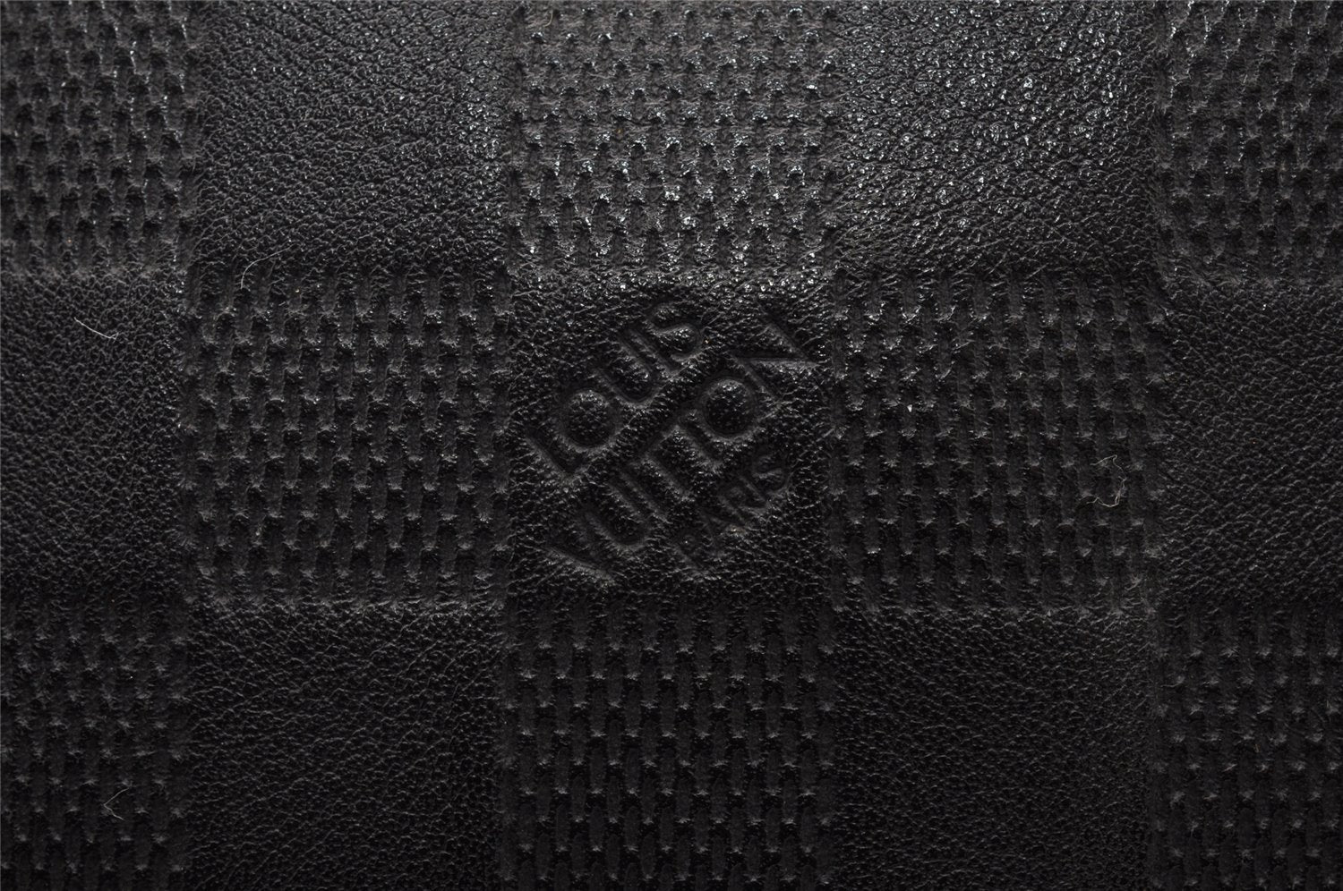 Authentic Louis Vuitton Damier Infini Porte Documents Jour Briefcase Black 8902I