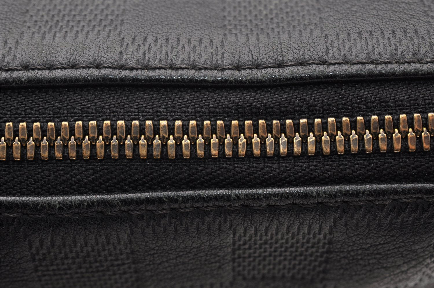 Authentic Louis Vuitton Damier Infini Porte Documents Jour Briefcase Black 8902I