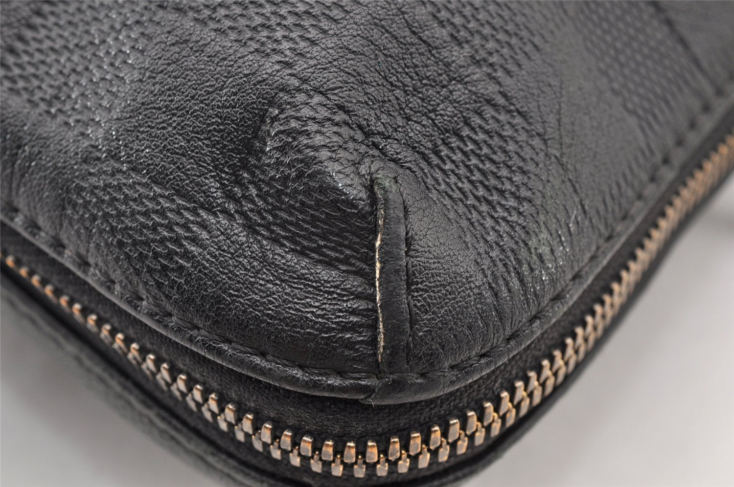 Authentic Louis Vuitton Damier Infini Porte Documents Jour Briefcase Black 8902I