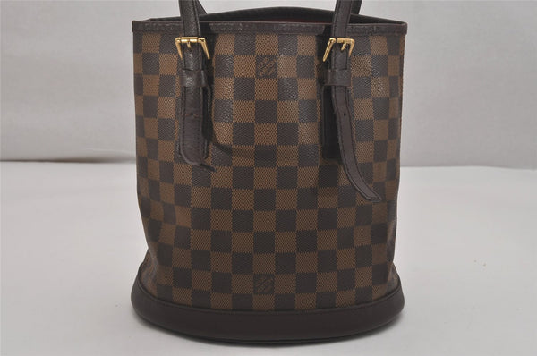 Authentic Louis Vuitton Damier Marais Bucket Shoulder Tote Bag N42240 LV 8902J