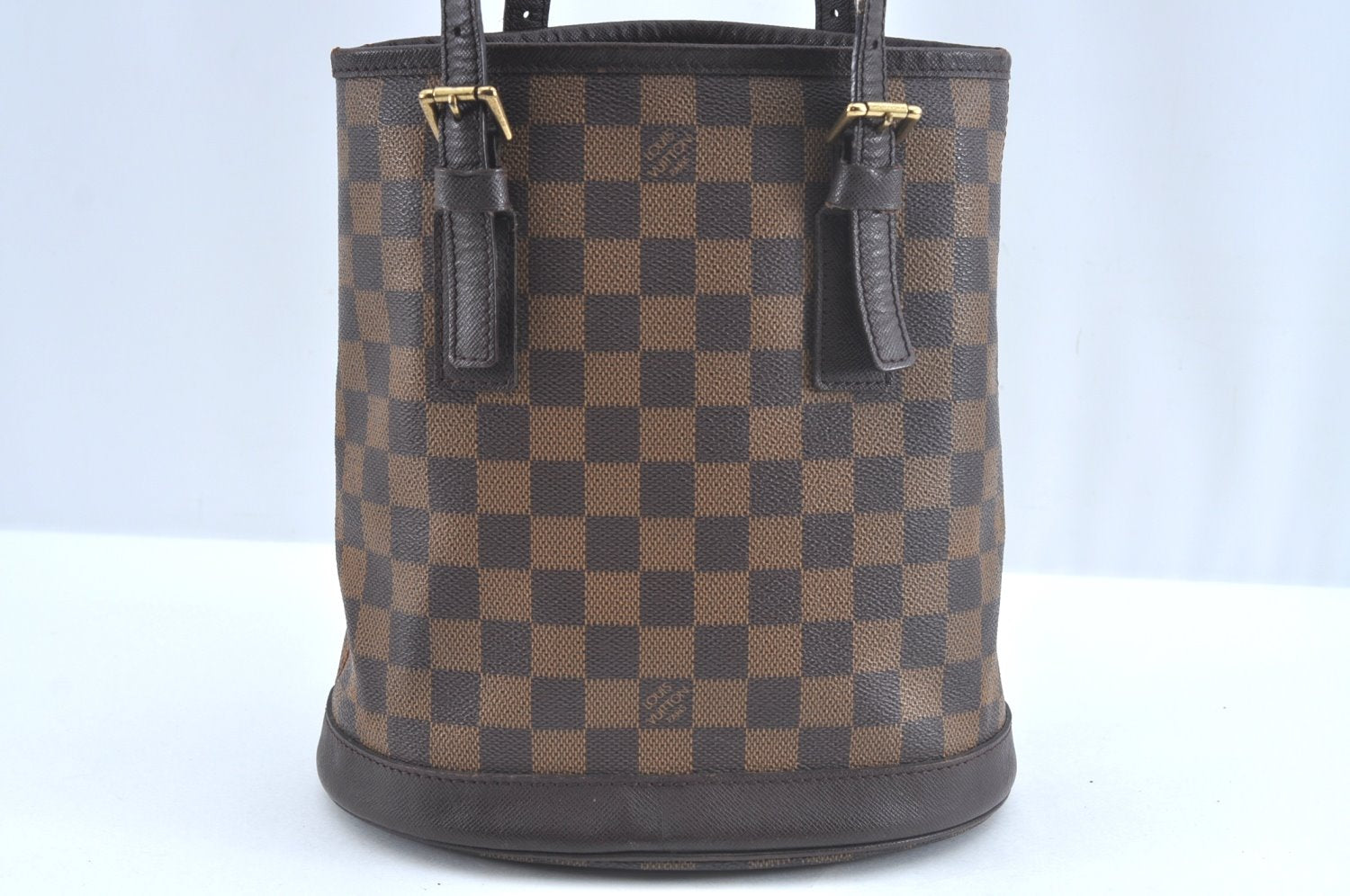 Authentic Louis Vuitton Damier Marais Bucket Shoulder Tote Bag N42240 LV 8902J
