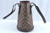 Authentic Louis Vuitton Damier Marais Bucket Shoulder Tote Bag N42240 LV 8902J