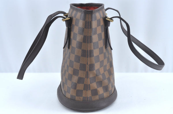 Authentic Louis Vuitton Damier Marais Bucket Shoulder Tote Bag N42240 LV 8902J