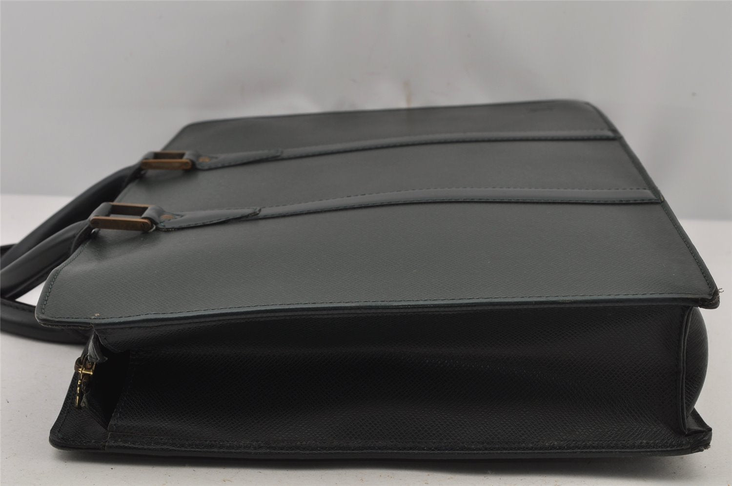 Auth Louis Vuitton Taiga Porte Documents Lozan 2Way Briefcase M30054 Green 8903J