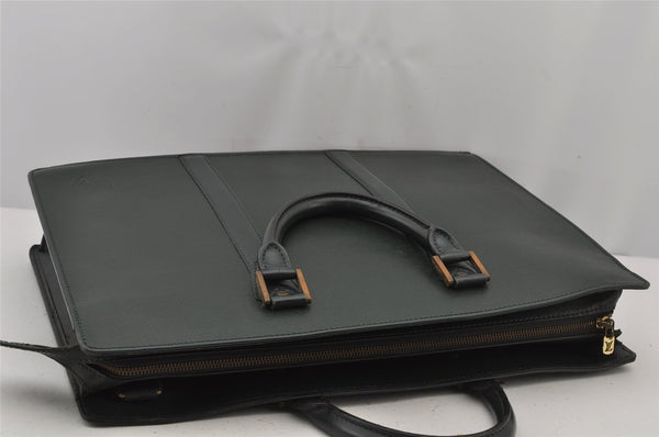 Auth Louis Vuitton Taiga Porte Documents Lozan 2Way Briefcase M30054 Green 8903J