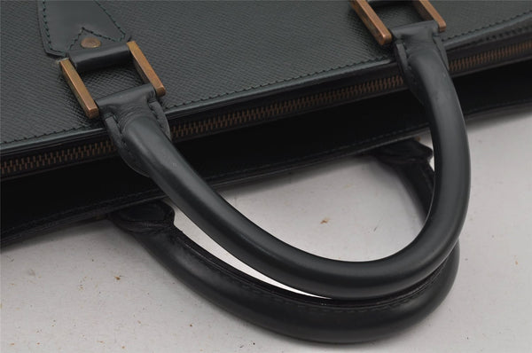 Auth Louis Vuitton Taiga Porte Documents Lozan 2Way Briefcase M30054 Green 8903J