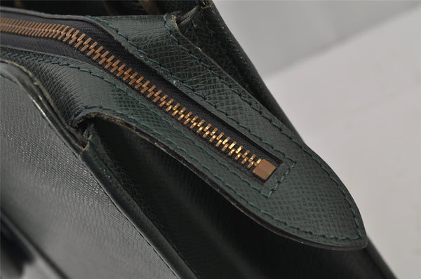 Auth Louis Vuitton Taiga Porte Documents Lozan 2Way Briefcase M30054 Green 8903J