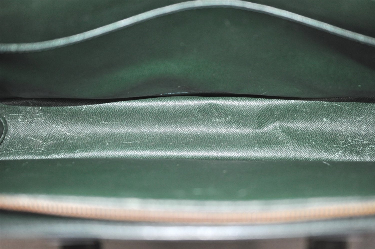 Auth Louis Vuitton Taiga Porte Documents Lozan 2Way Briefcase M30054 Green 8903J