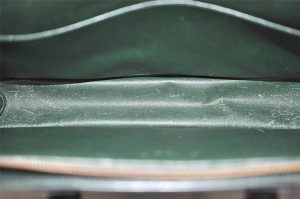 Auth Louis Vuitton Taiga Porte Documents Lozan 2Way Briefcase M30054 Green 8903J