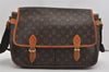 Authentic Louis Vuitton Monogram Gibeciere GM Shoulder Cross Bag M42246 LV 8907I