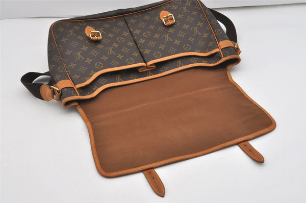 Authentic Louis Vuitton Monogram Gibeciere GM Shoulder Cross Bag M42246 LV 8907I