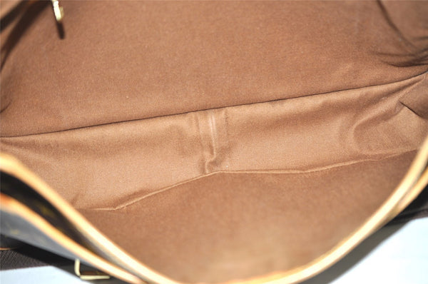 Authentic Louis Vuitton Monogram Gibeciere GM Shoulder Cross Bag M42246 LV 8907I