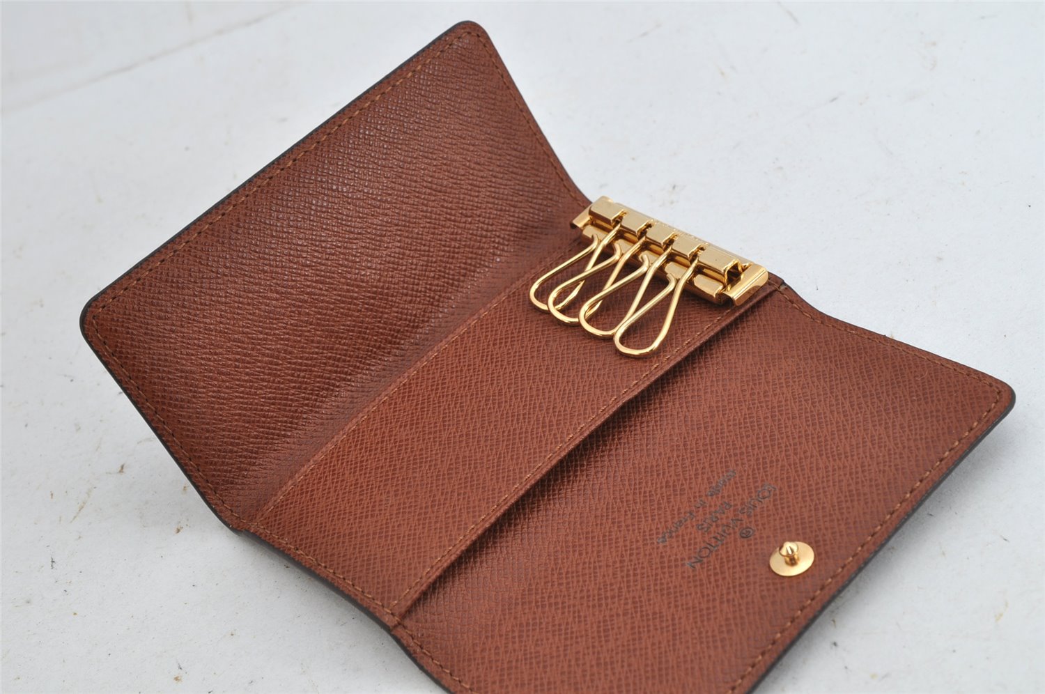 Auth Louis Vuitton Monogram Multicles 4 Four Hooks Key Case M62631 LV Box 8908J
