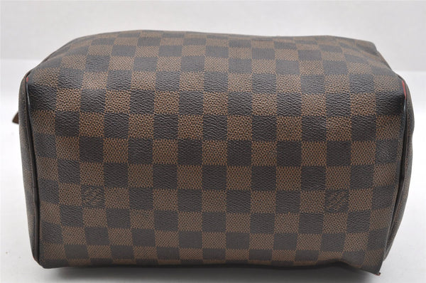 Authentic Louis Vuitton Damier Speedy 25 Hand Boston Bag Purse N41365 LV 8910I