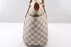 Authentic Louis Vuitton Damier Azur Totally PM Tote Bag White N41280 LV 8912I
