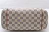 Authentic Louis Vuitton Damier Azur Totally PM Tote Bag White N41280 LV 8912I