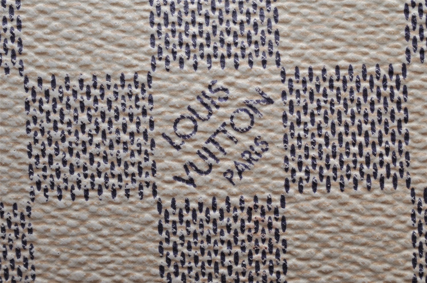 Authentic Louis Vuitton Damier Azur Totally PM Tote Bag White N41280 LV 8912I