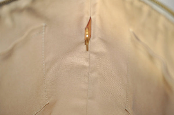 Authentic Louis Vuitton Damier Azur Totally PM Tote Bag White N41280 LV 8912I