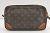 Authentic Louis Vuitton Monogram Marly Dragonne Clutch Hand Bag Old Model 8912J