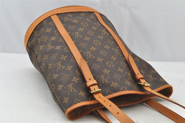 Authentic Louis Vuitton Monogram Bucket GM Shoulder Tote Bag M42236 Junk 8914I
