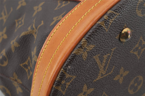 Authentic Louis Vuitton Monogram Bucket GM Shoulder Tote Bag M42236 Junk 8914I