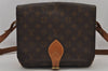 Authentic Louis Vuitton Monogram Cartouchiere GM M51252 Shoulder Cross Bag 8914J
