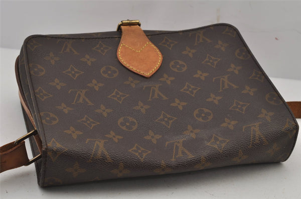 Authentic Louis Vuitton Monogram Cartouchiere GM M51252 Shoulder Cross Bag 8914J