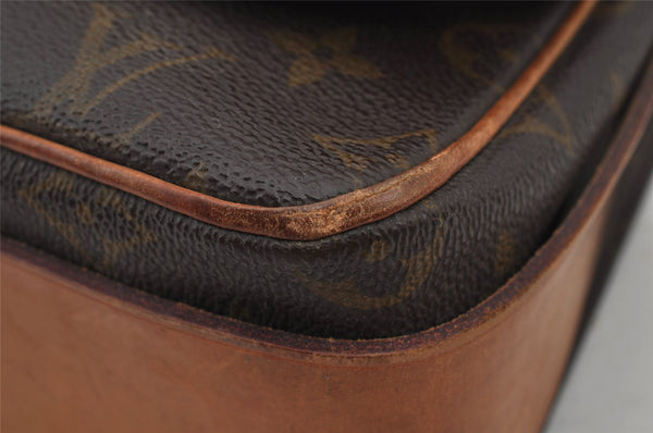 Authentic Louis Vuitton Monogram Cartouchiere GM M51252 Shoulder Cross Bag 8914J