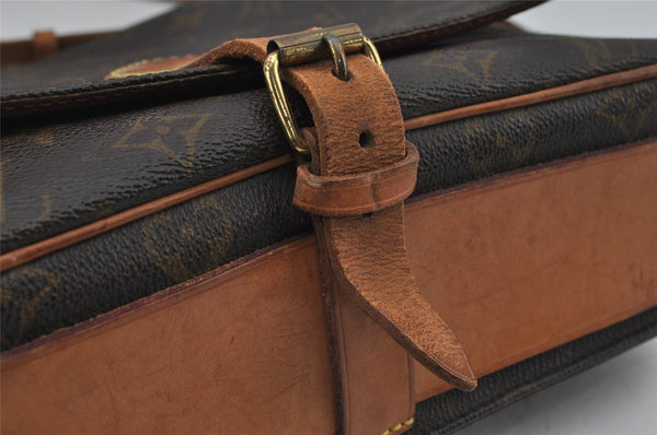 Authentic Louis Vuitton Monogram Cartouchiere GM M51252 Shoulder Cross Bag 8914J