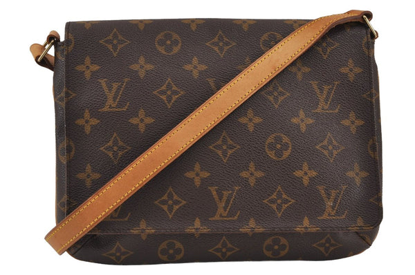 Authentic Louis Vuitton Monogram Musette Tango Shoulder Bag M51257 LV 8915J