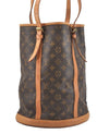 Authentic Louis Vuitton Monogram Bucket GM Shoulder Tote Bag M42236 Junk 8916I