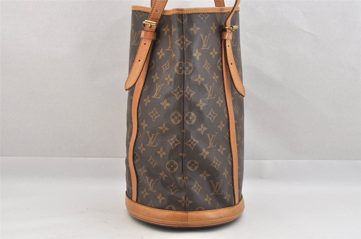 Authentic Louis Vuitton Monogram Bucket GM Shoulder Tote Bag M42236 Junk 8916I