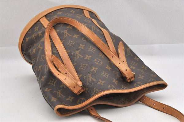 Authentic Louis Vuitton Monogram Bucket GM Shoulder Tote Bag M42236 Junk 8916I