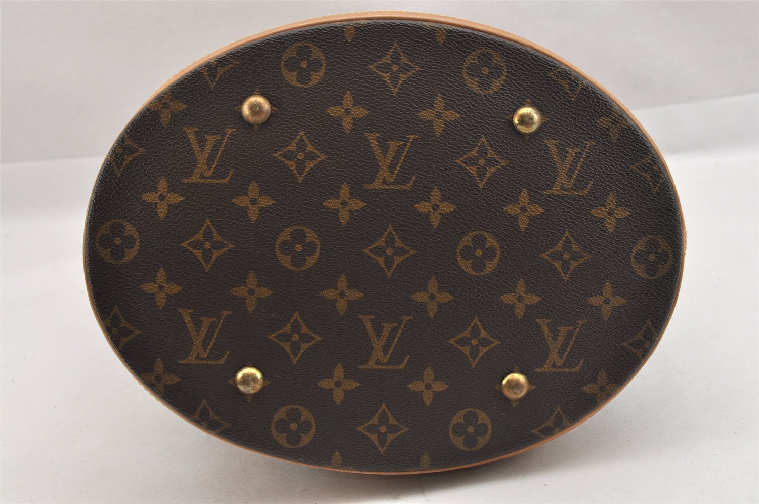 Authentic Louis Vuitton Monogram Bucket GM Shoulder Tote Bag M42236 Junk 8916I