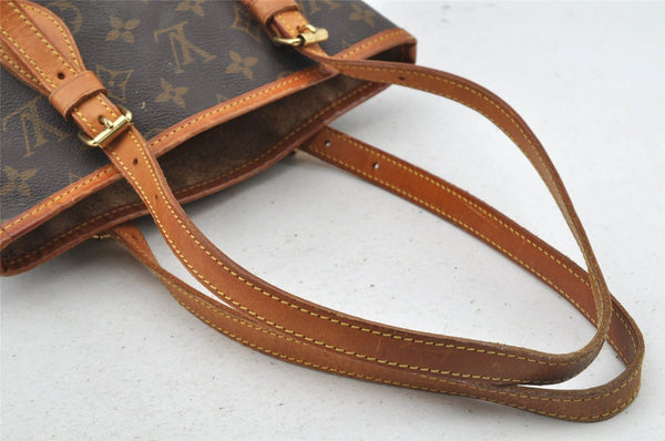 Authentic Louis Vuitton Monogram Bucket PM Shoulder Tote Bag M42238 Junk 8918I