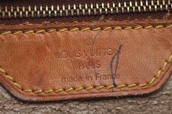 Authentic Louis Vuitton Monogram Bucket PM Shoulder Tote Bag M42238 Junk 8918I