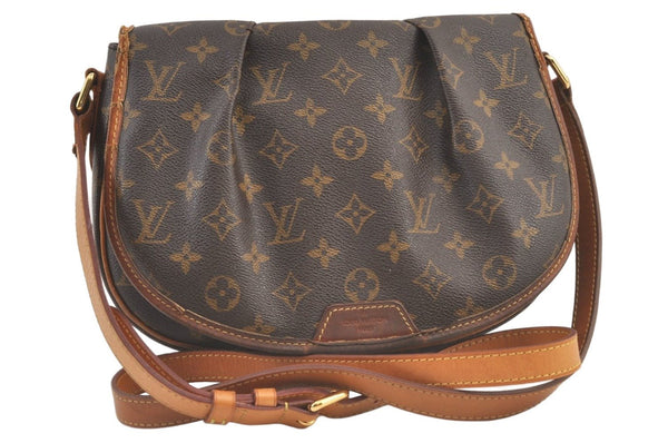 Authentic Louis Vuitton Monogram Menilmontant PM M40474 Shoulder Cross Bag 8918J