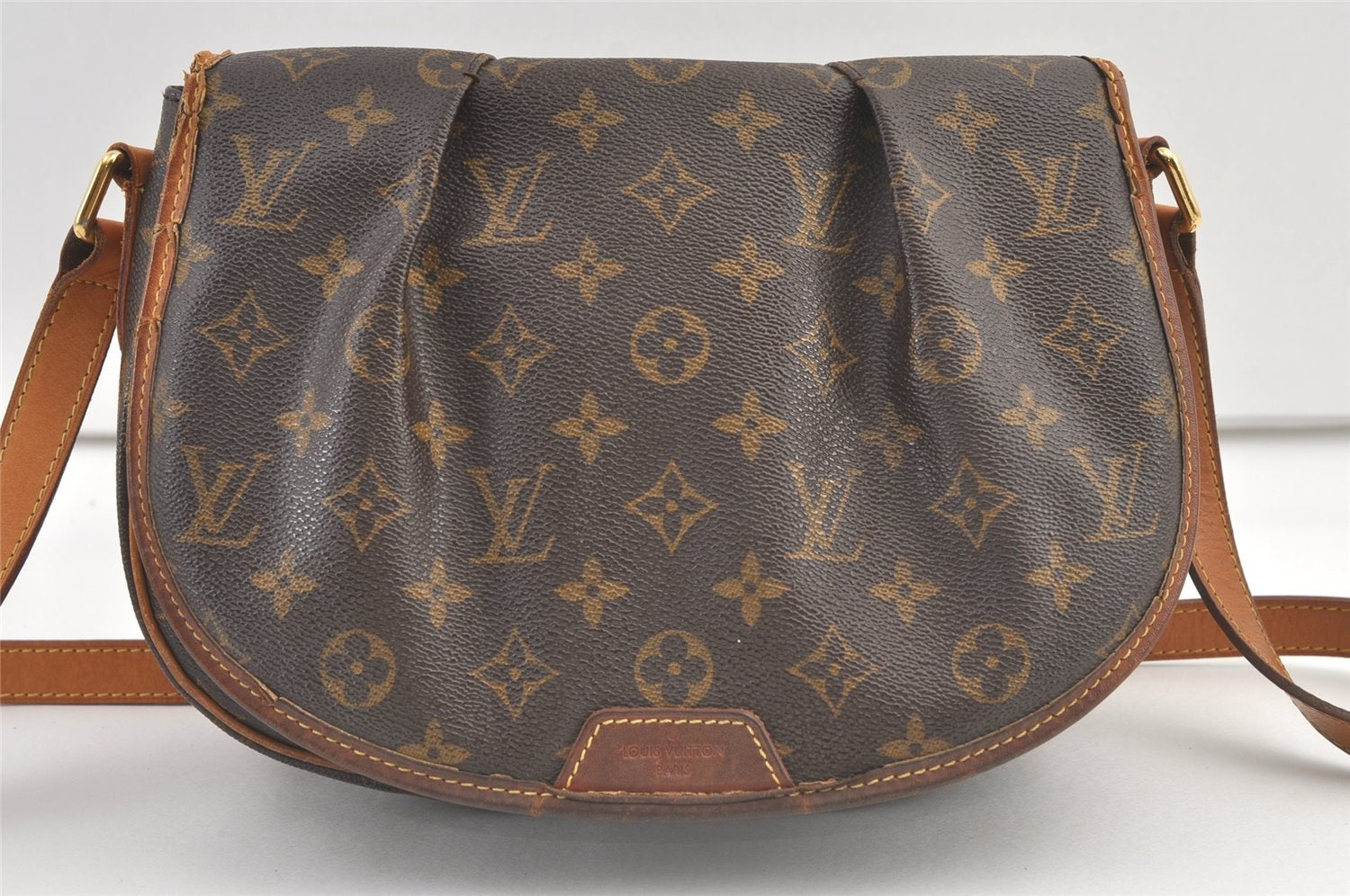 Authentic Louis Vuitton Monogram Menilmontant PM M40474 Shoulder Cross Bag 8918J