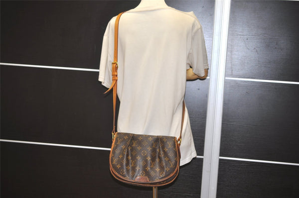 Authentic Louis Vuitton Monogram Menilmontant PM M40474 Shoulder Cross Bag 8918J