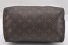 Authentic Louis Vuitton Monogram Speedy 25 Boston Hand Bag M41528 LV 8919I