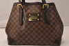 Authentic Louis Vuitton Damier Hampstead MM Shoulder Tote Bag N51204 LV 8919J
