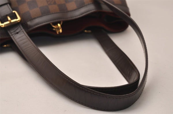 Authentic Louis Vuitton Damier Hampstead MM Shoulder Tote Bag N51204 LV 8919J