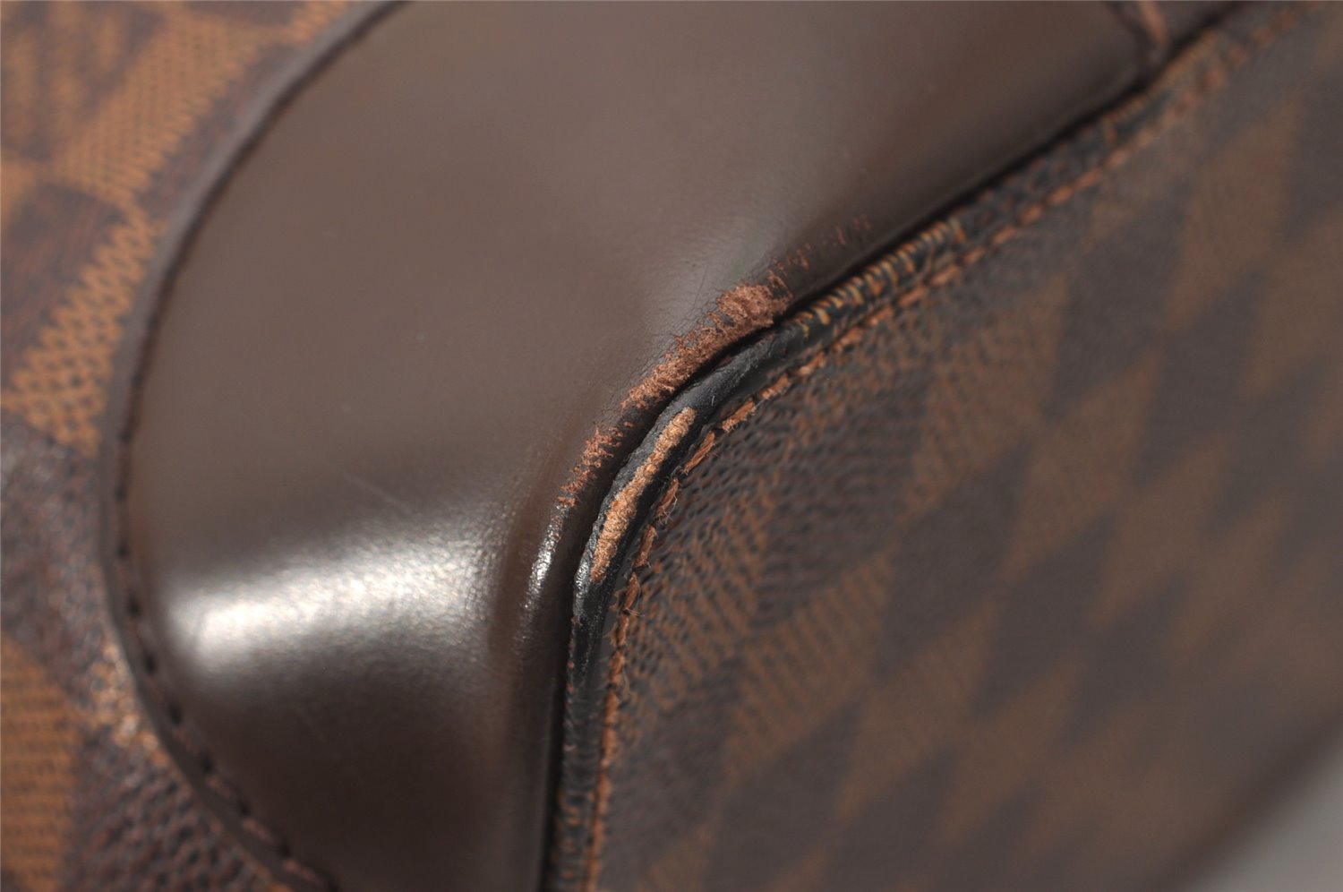 Authentic Louis Vuitton Damier Hampstead MM Shoulder Tote Bag N51204 LV 8919J